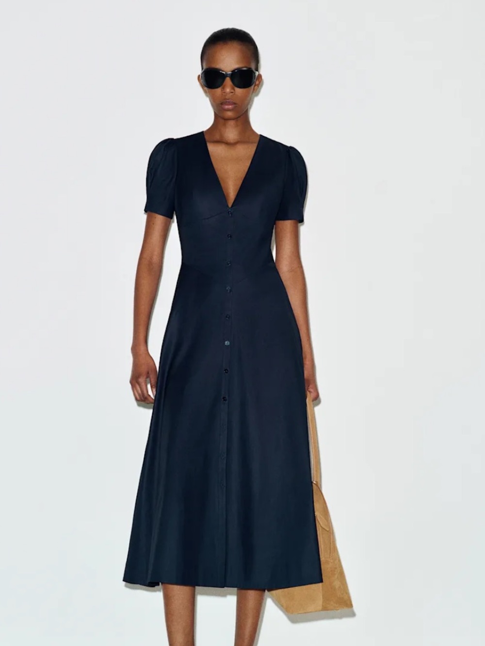 Reformation Fitz dress in midnight